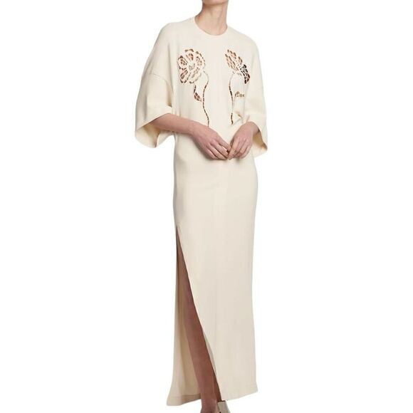 Stella McCartney Broderie Anglaise Cut Out Maxi Dress Size 8-10 (44) - Picture 2 of 14